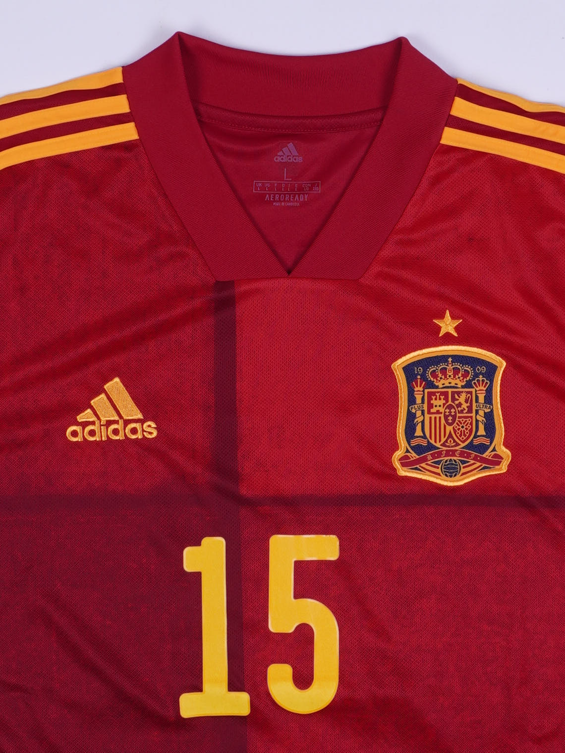 Adidas Spanien Sergio Ramos 15 2020/21 Heim Trikot (L)