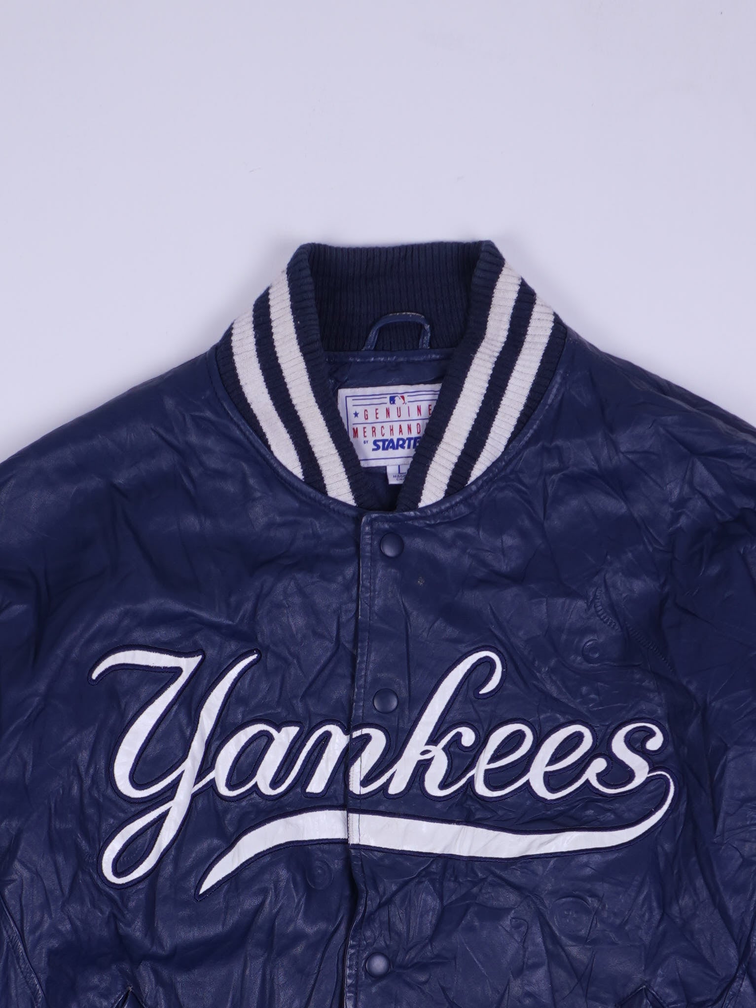 Starter Yankees MLB Leder College Jacke (L)