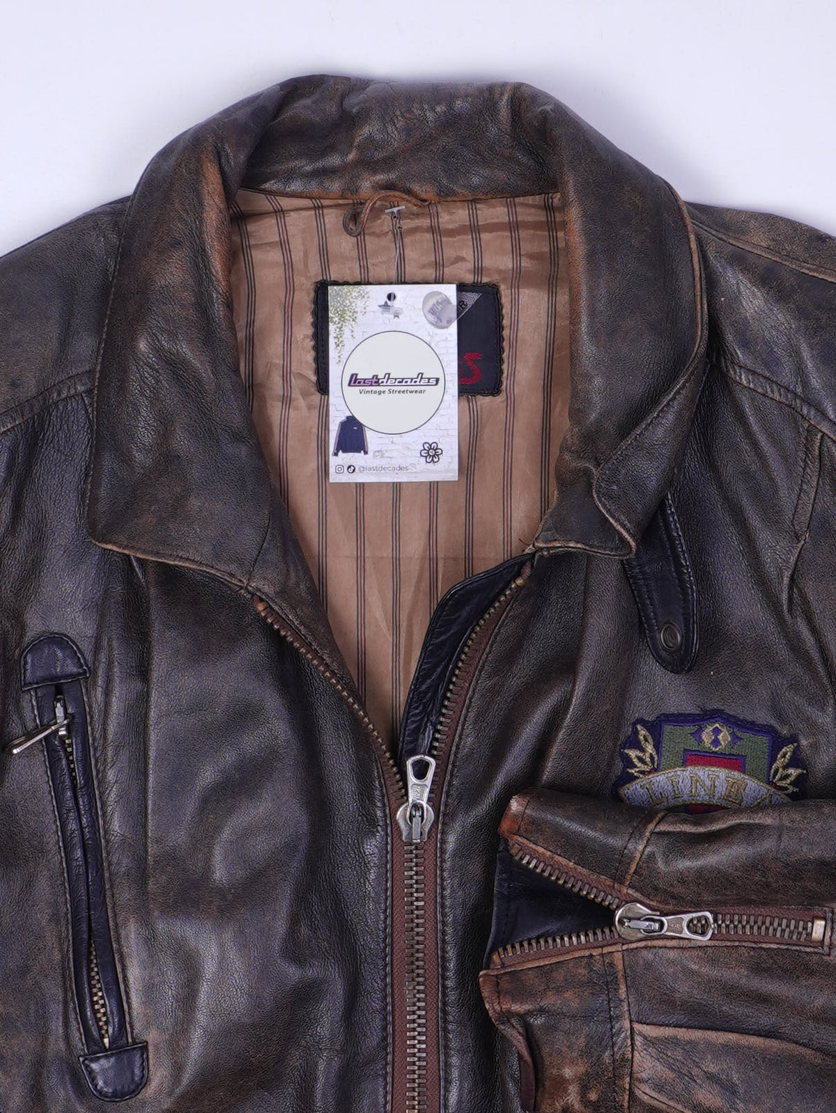 Vintage Lederjacke (M)