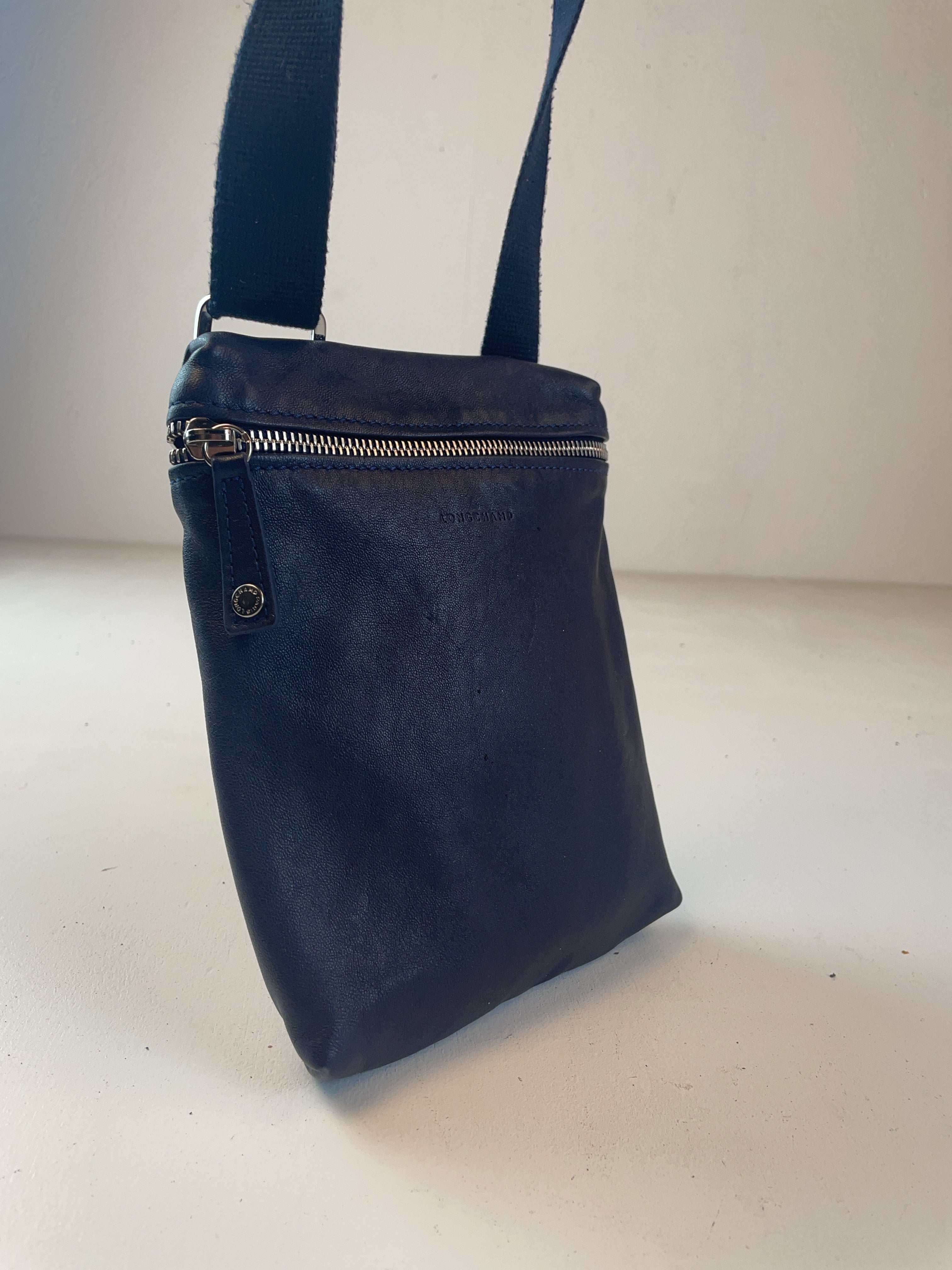 Longchamp Crossbody Tasche Marineblau Y2k