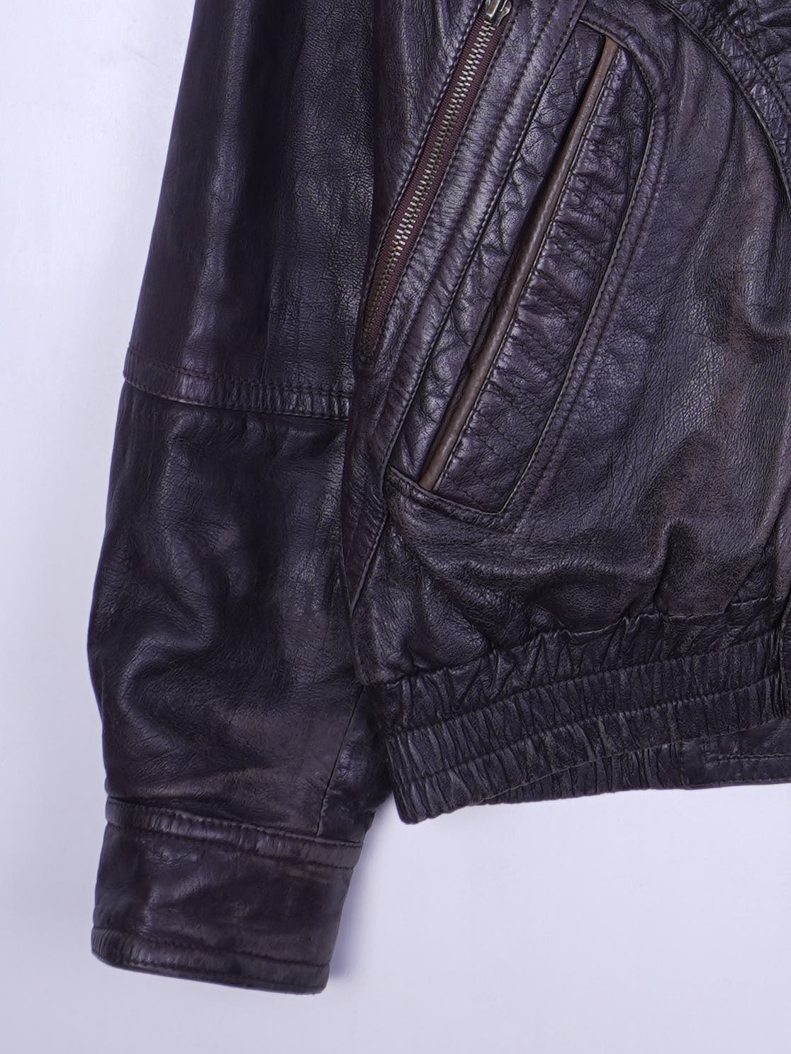 Vintage Lederjacke (S)