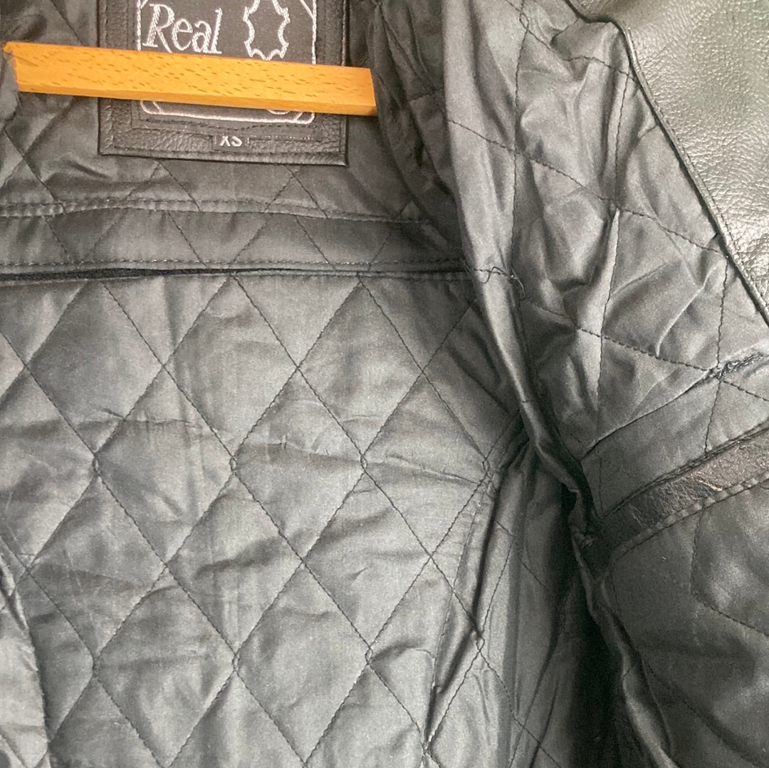 Lucky Strike Leather Racing Jacket (XS)
