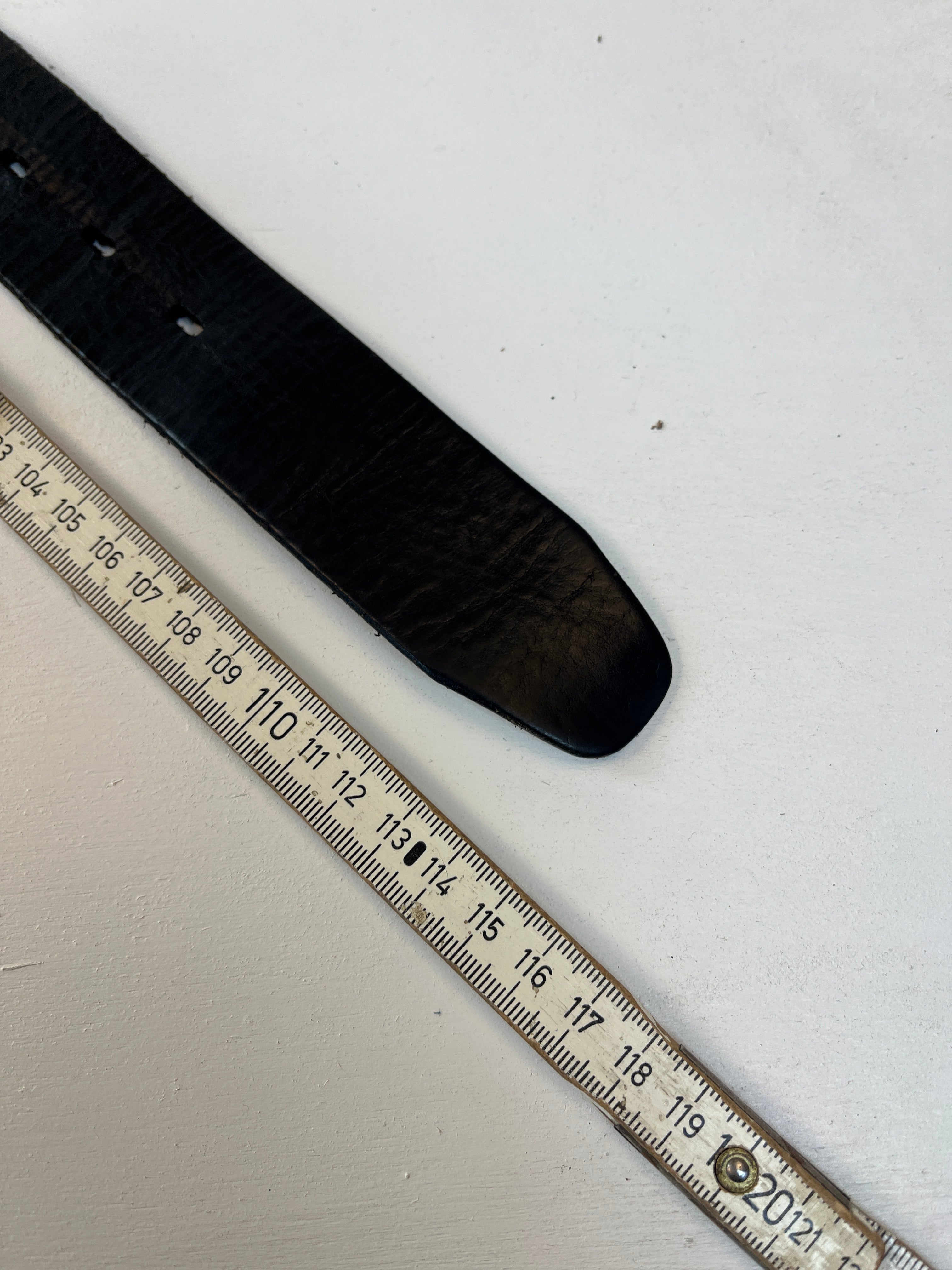 Vintage Leder Gürtel Schwarz