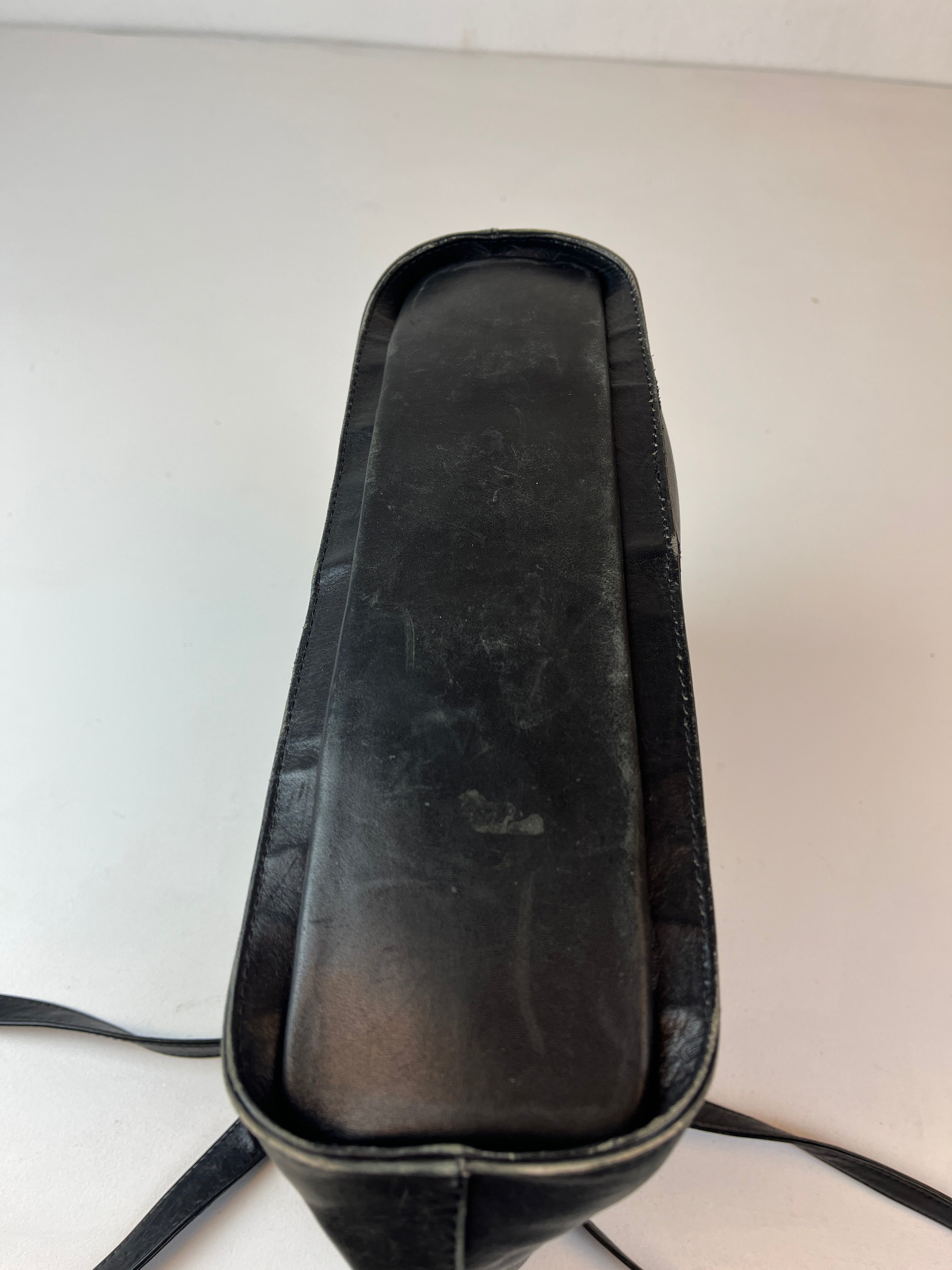 Vintage Leder Tasche Schwarz