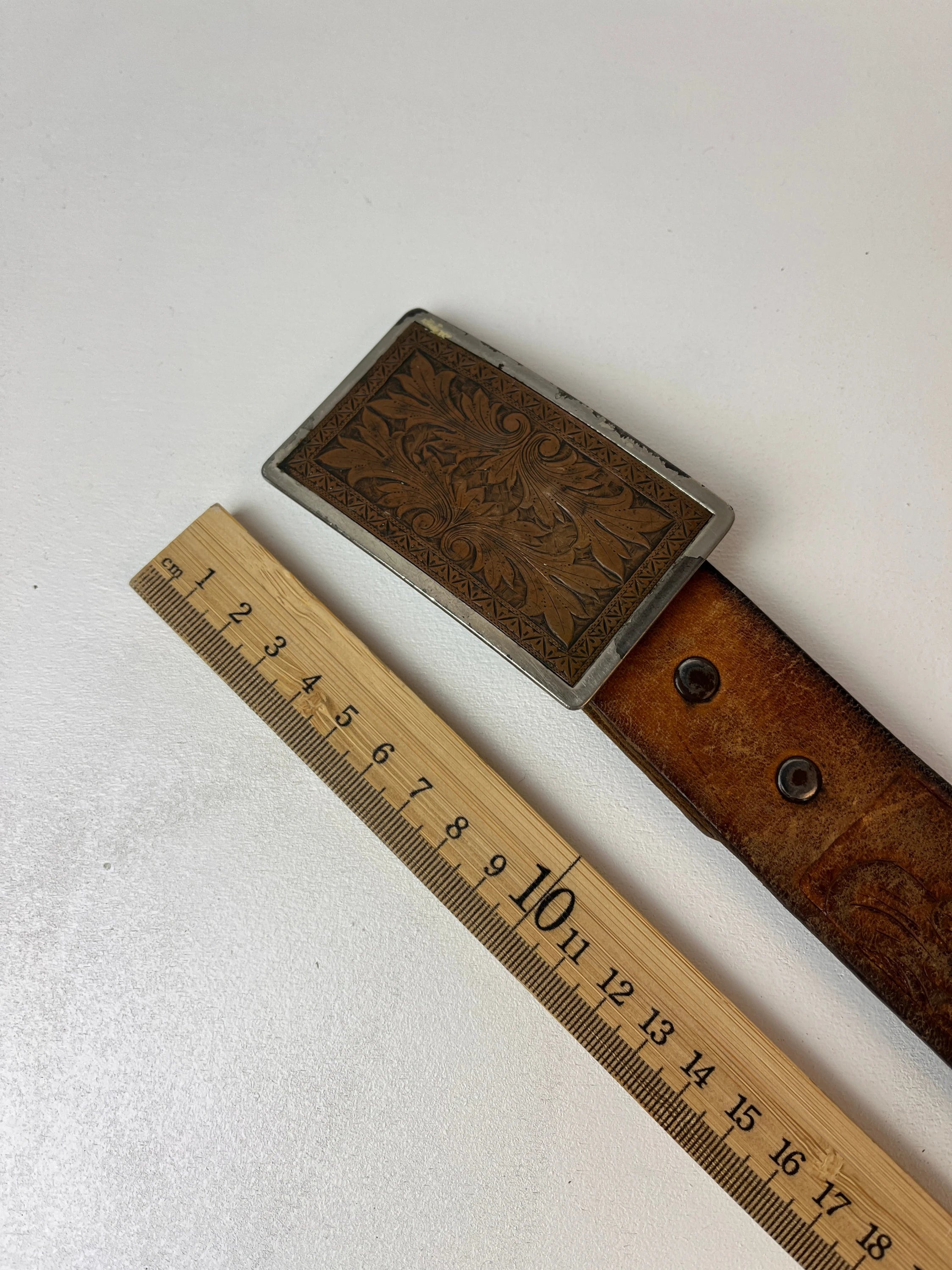 Vintage Leder Gürtel Braun