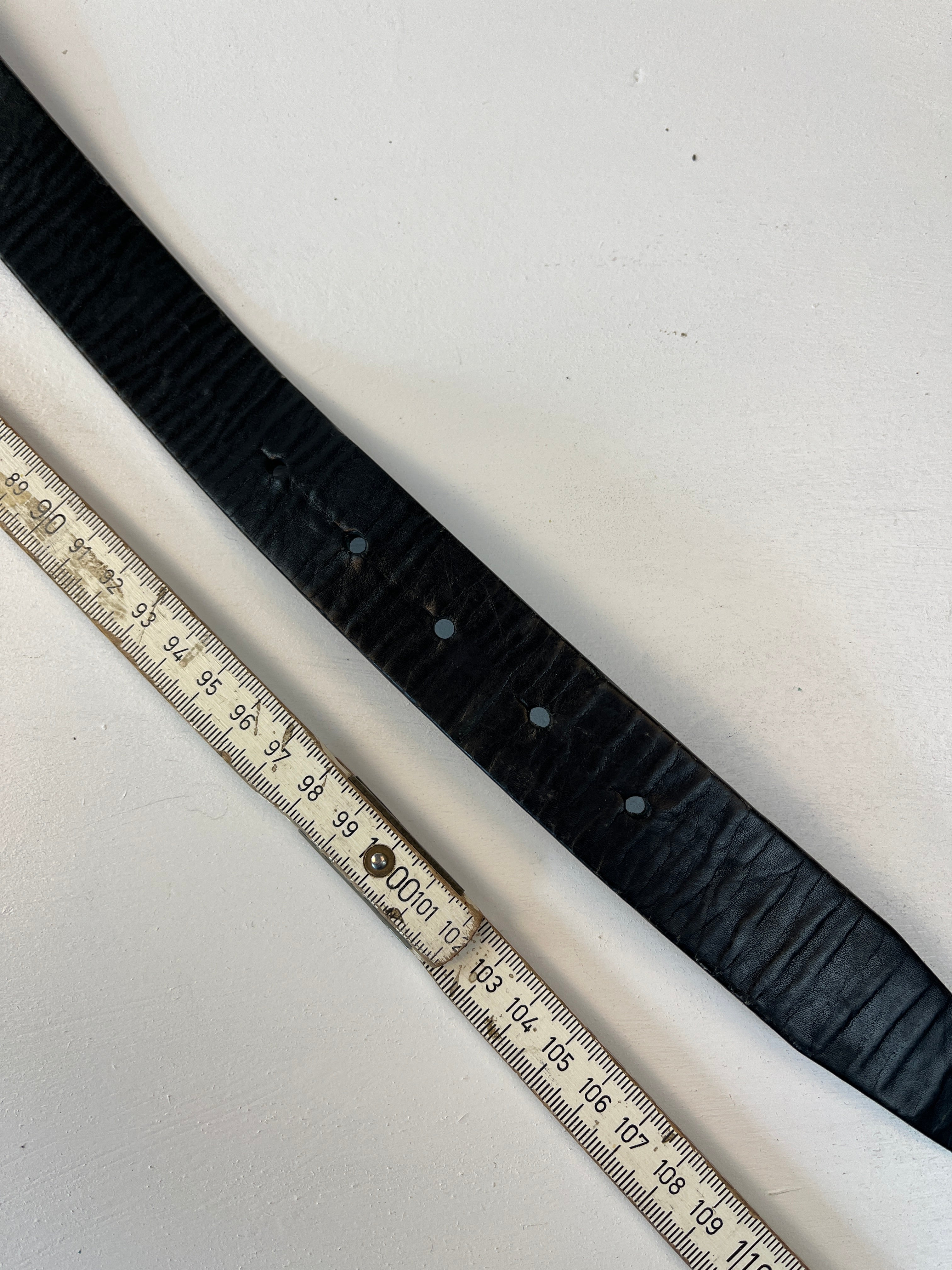 Vintage Leder Gürtel Schwarz