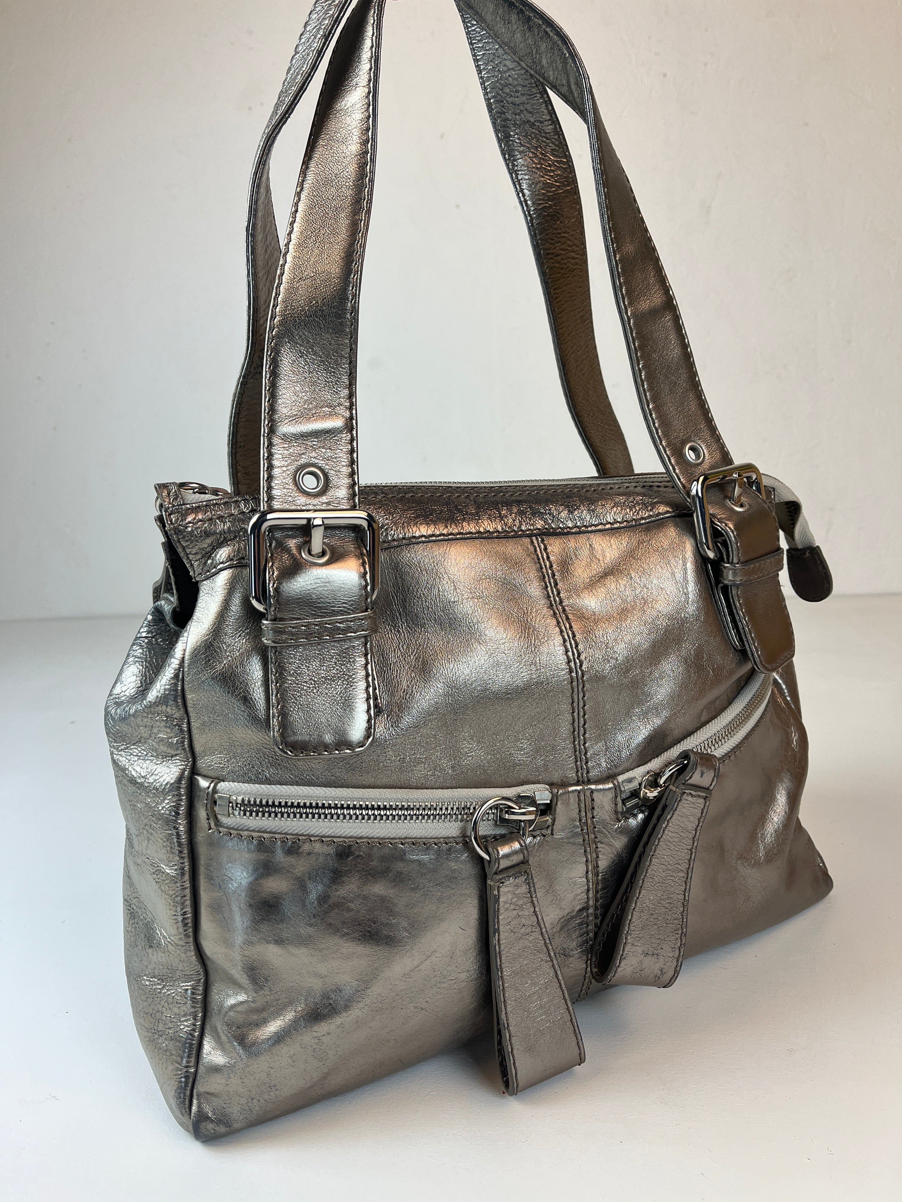 Vintage Tasche Silber