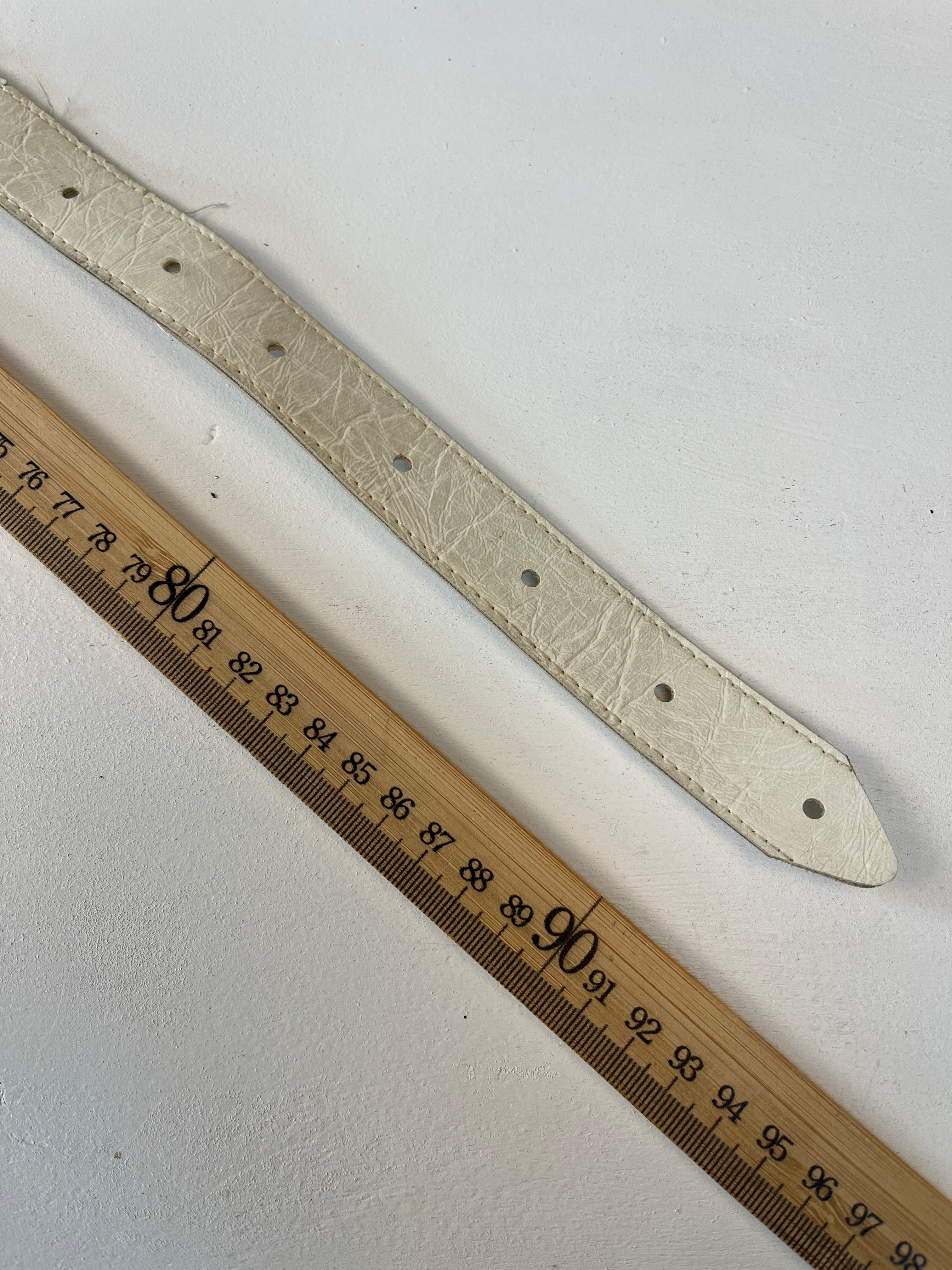 Vintage Gürtel Weiß