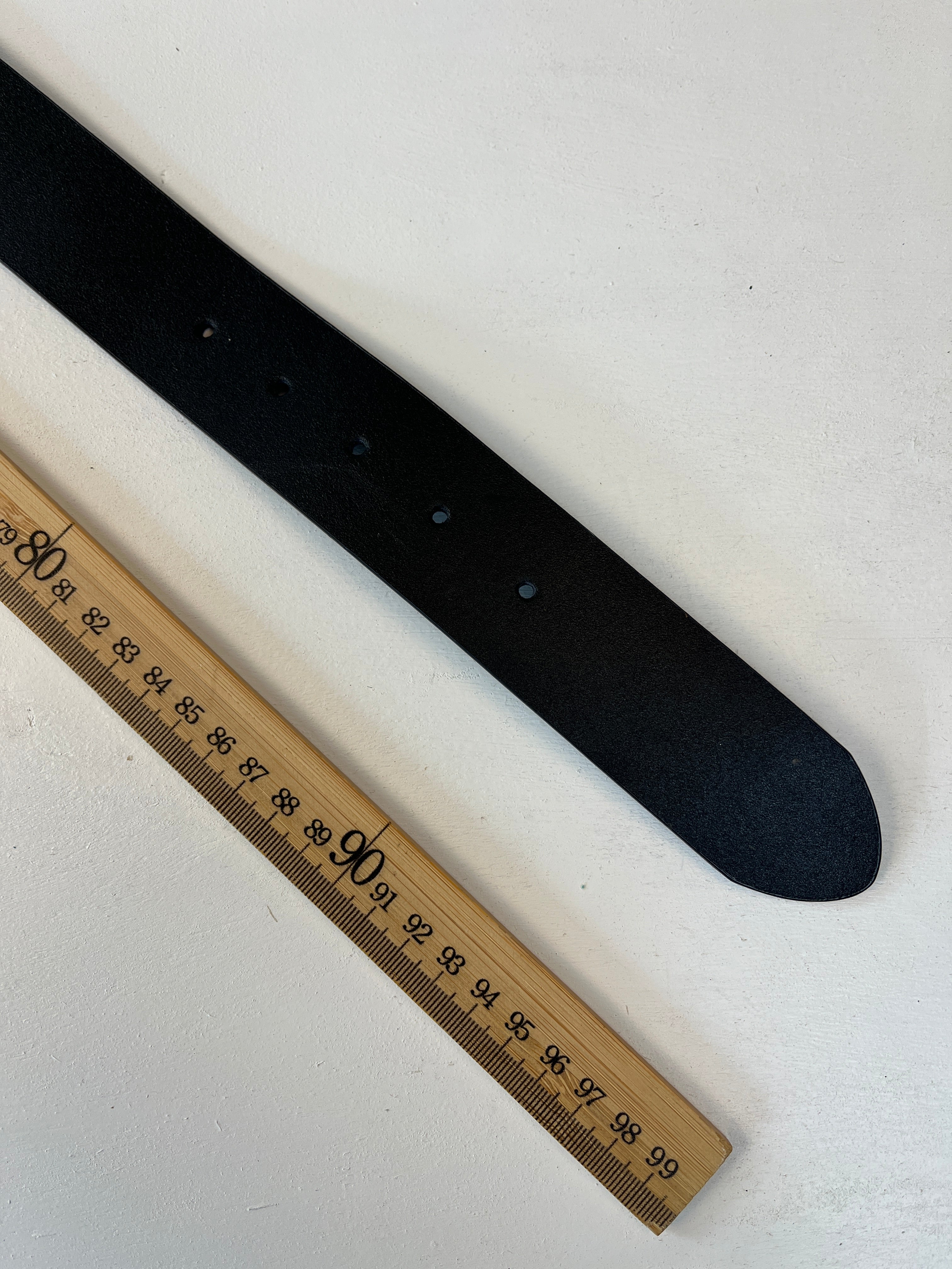 Vintage Leder Gürtel Schwarz