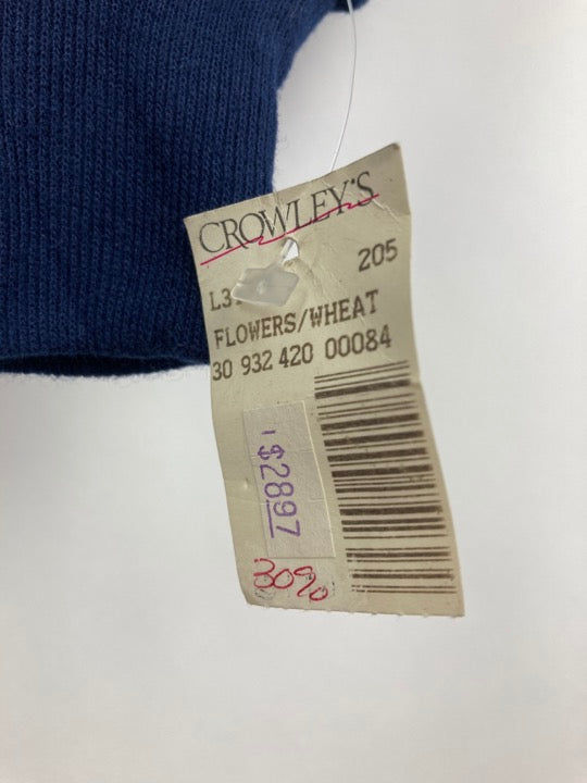 “Flowers” Print Sweater (L)