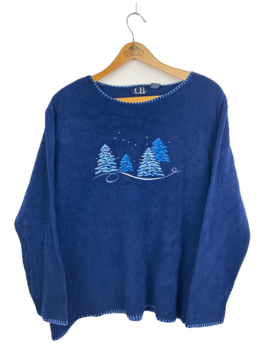 Winter Forest Fleece Sweater (M)