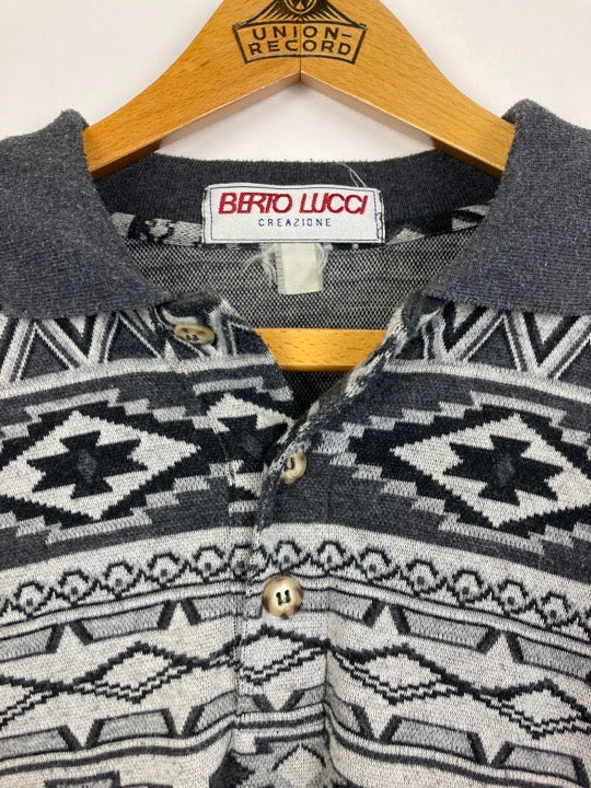 Berto Lucci button sweater (M)