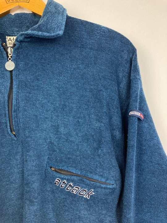 “Attack” fleece half-zip sweater (M)