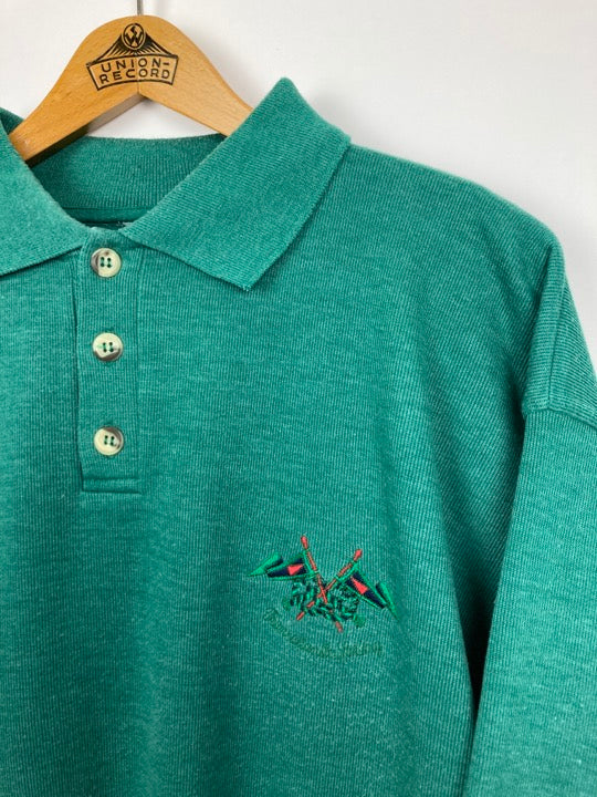 Atlantic Sailing Button Sweater (L)