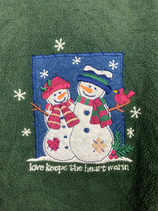 Snowman Fleece Sweater (M)