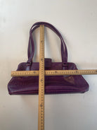 Kroko Schulter Tasche Lila Y2k