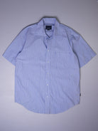 Vintage Gestreift Kurzarmhemd (S)