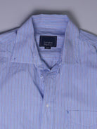 Vintage Gestreift Kurzarmhemd (S)