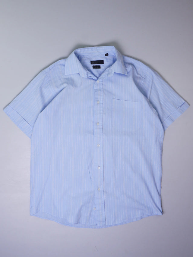 Vintage Gestreiftes Kurzarmhemd (M)