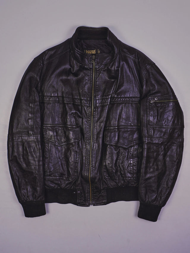 Vintage Lederjacke (M)