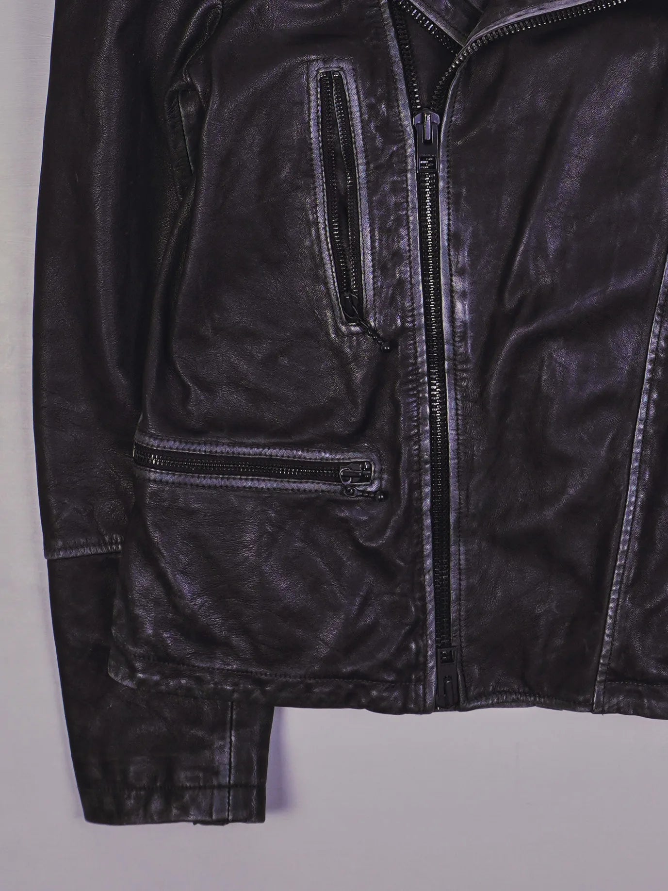 Vintage Lederjacke (M)