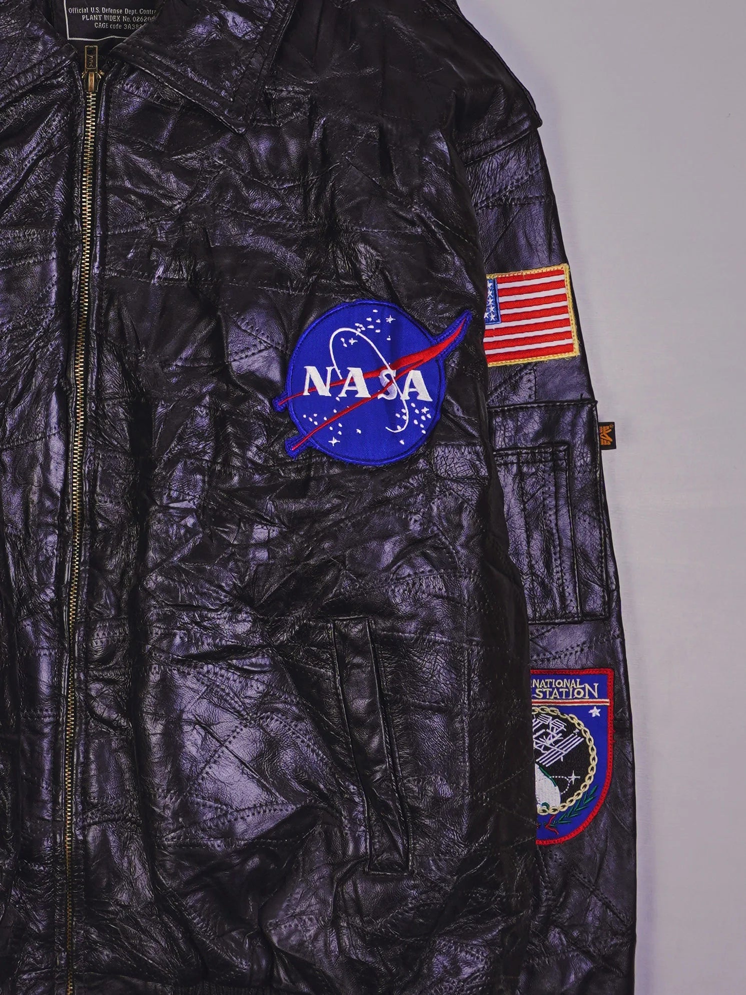 Vintage Lederjacke (L)