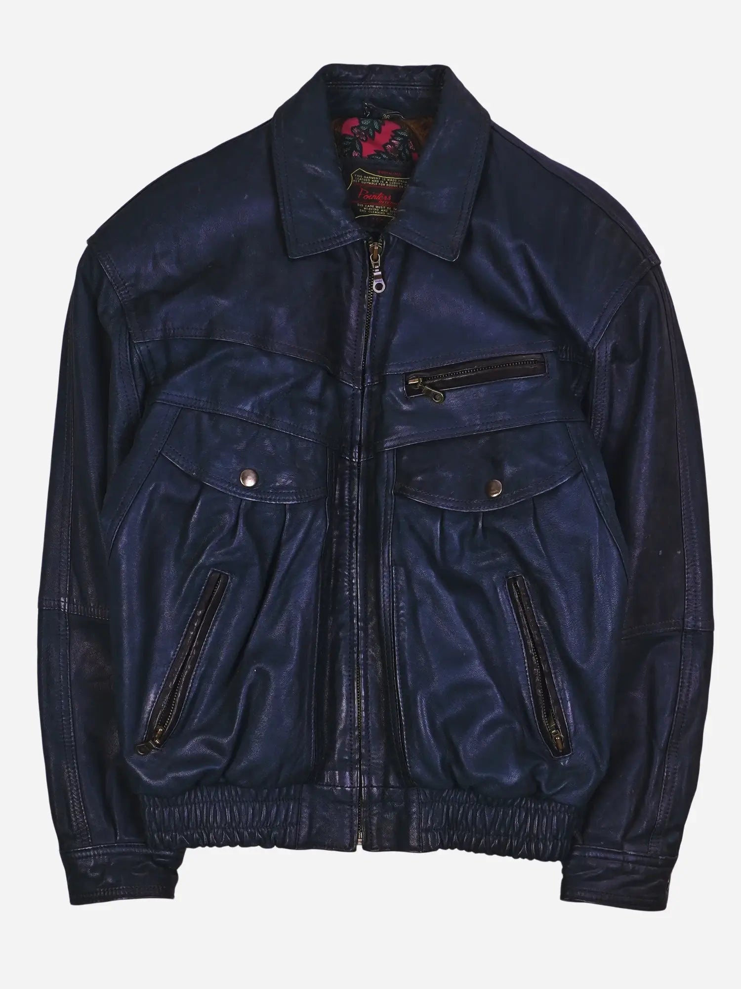 Vintage Pointers International Lederjacke (S)