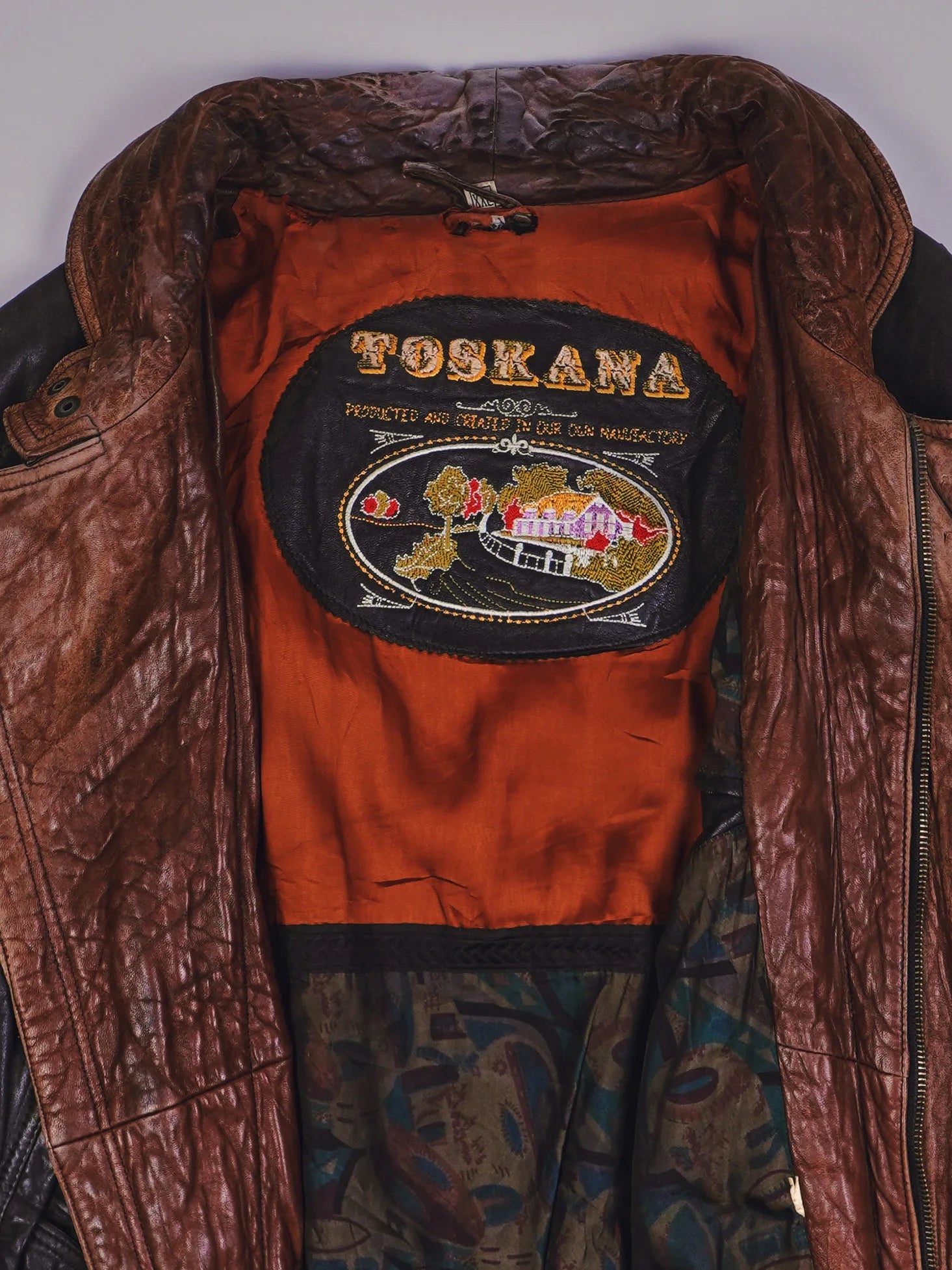 Vintage Rocker Lederjacke (L)