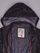 Vintage Kapuzen Lederjacke (M)