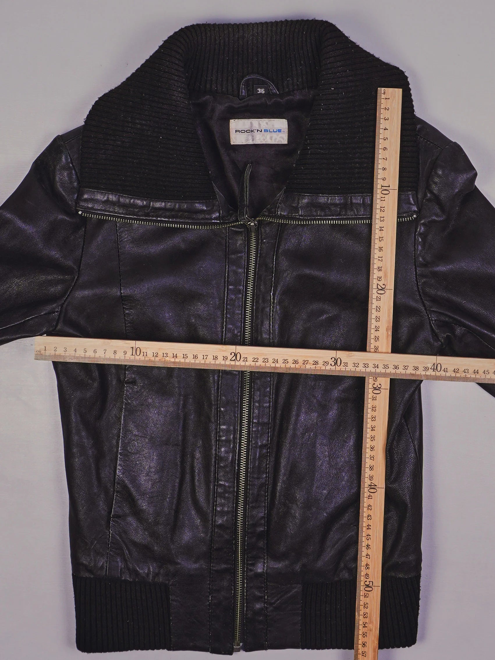 Vintage Rocker Lederjacke (S)