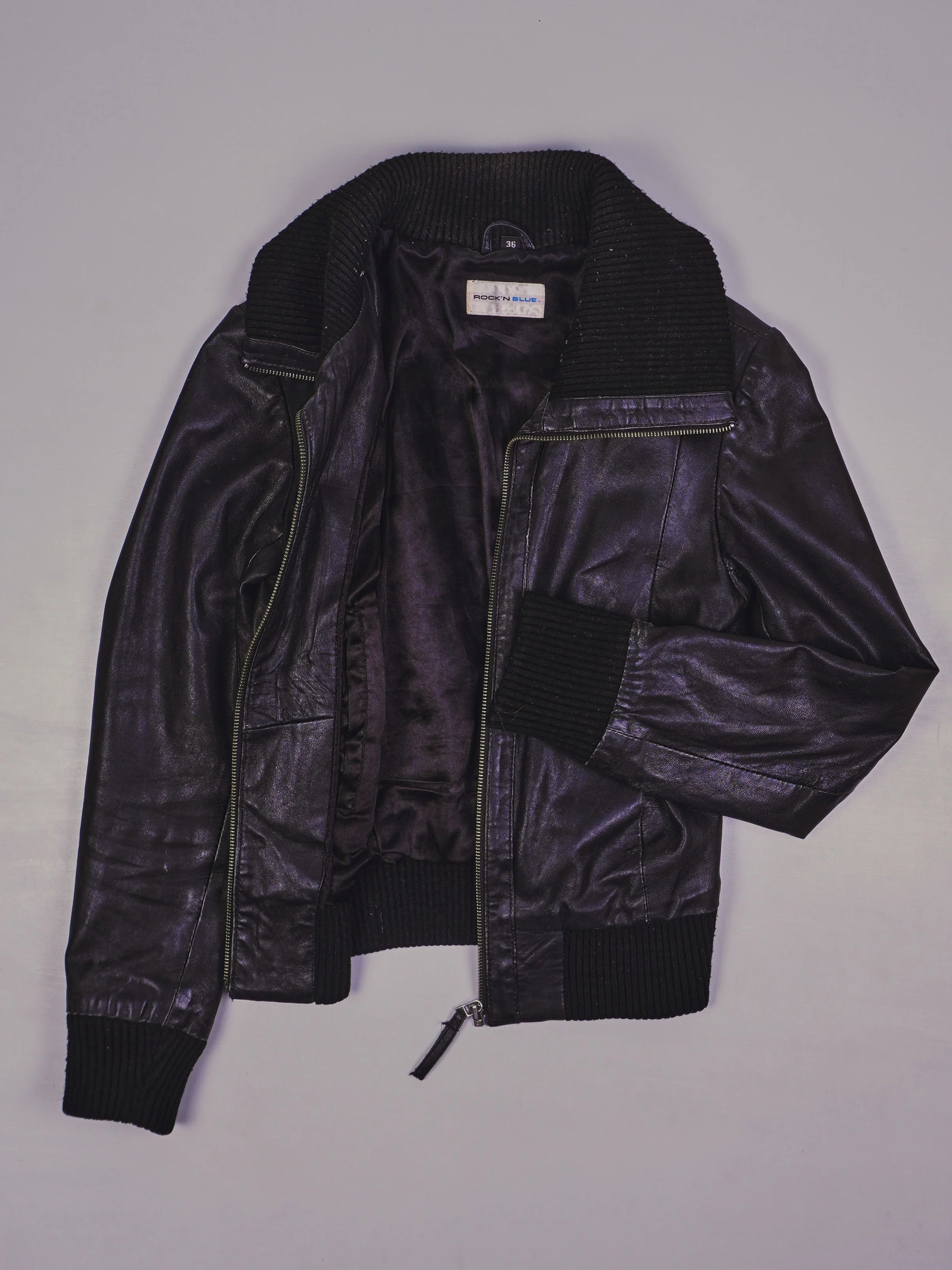 Vintage Rocker Lederjacke (S)