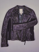 Vintage Biker Lederjacke (S)