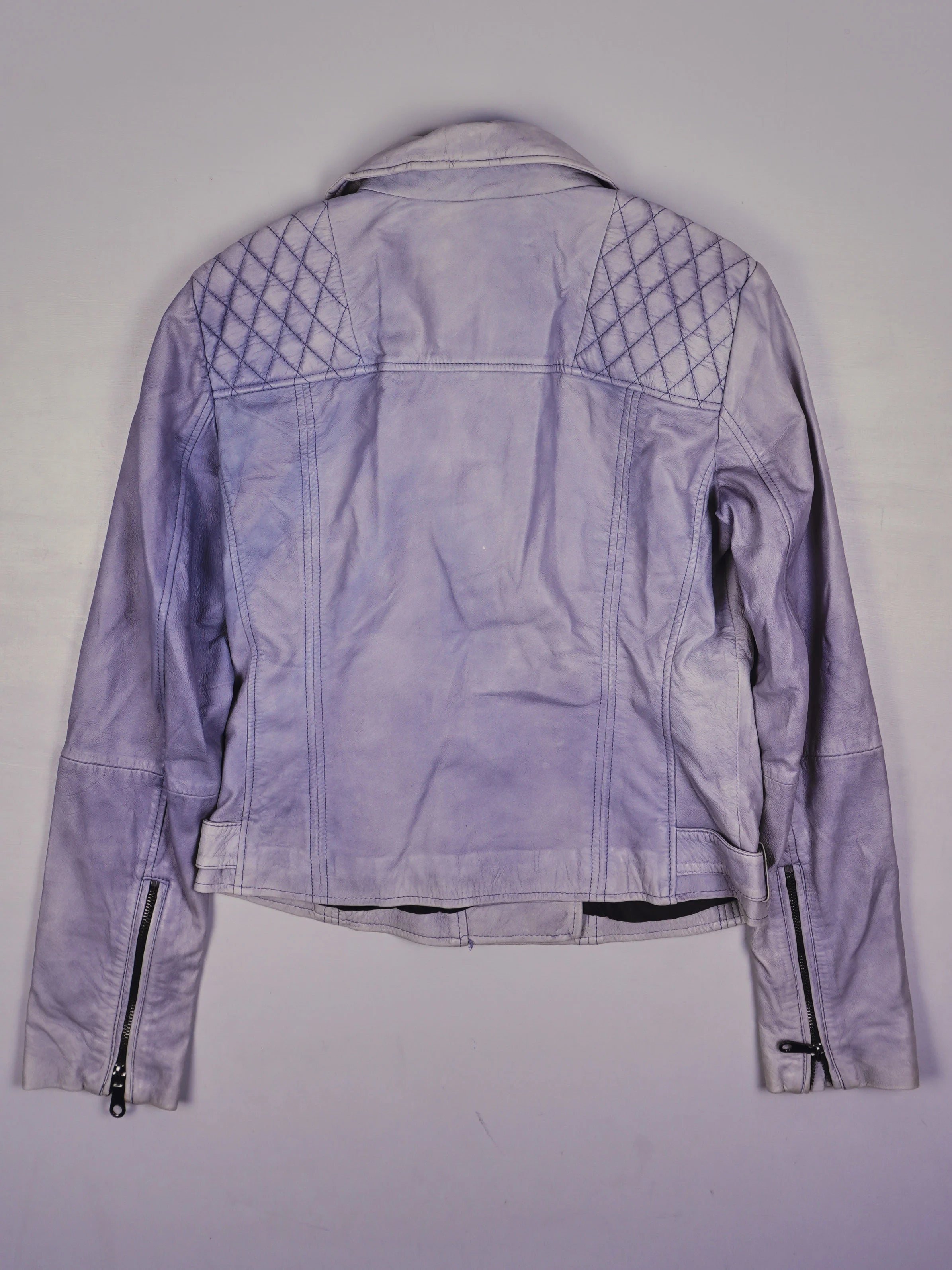 Vintage Biker Lederjacke (S)