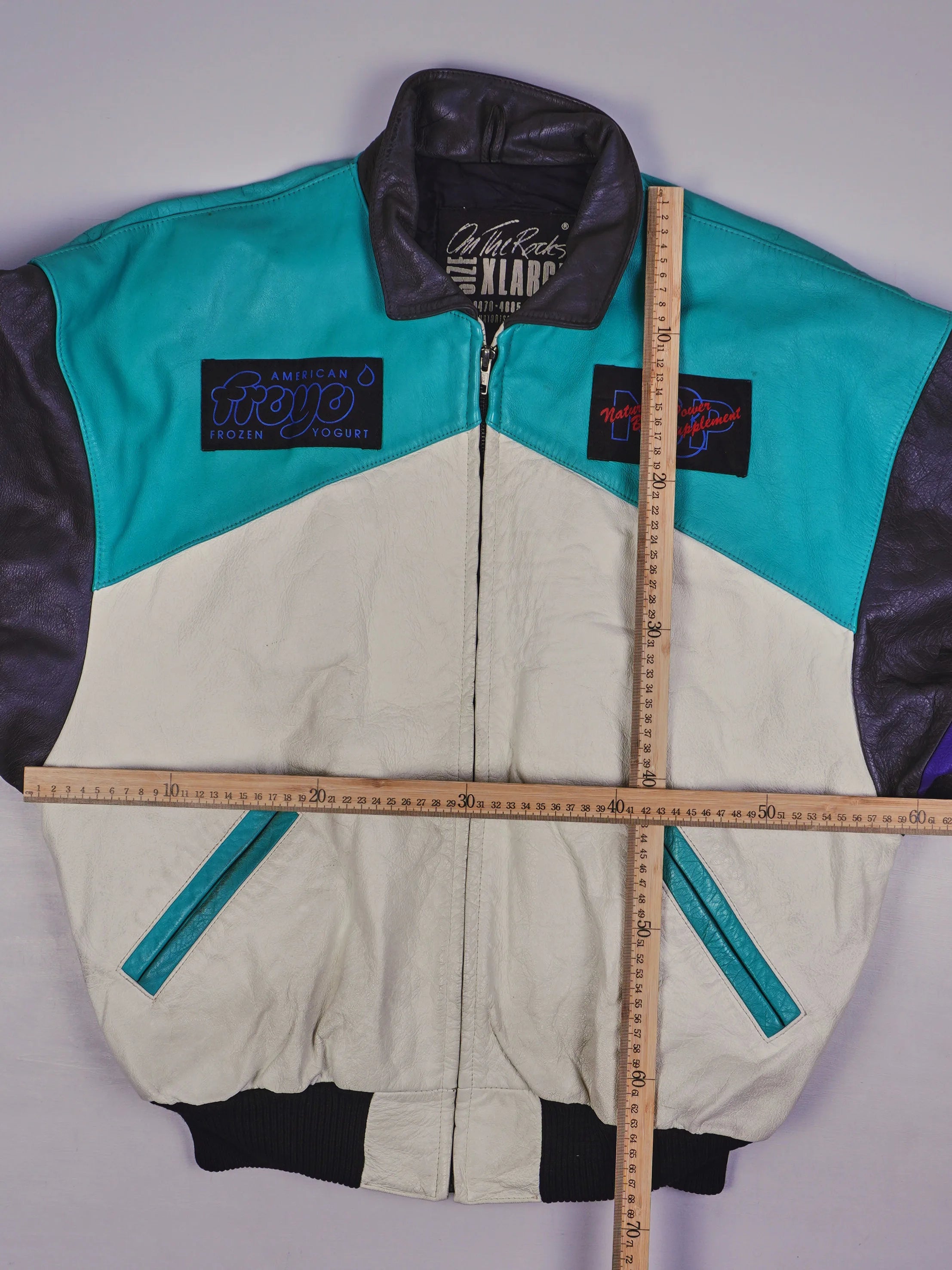 Vintage On the Rocks Rider Lederjacke (XL)