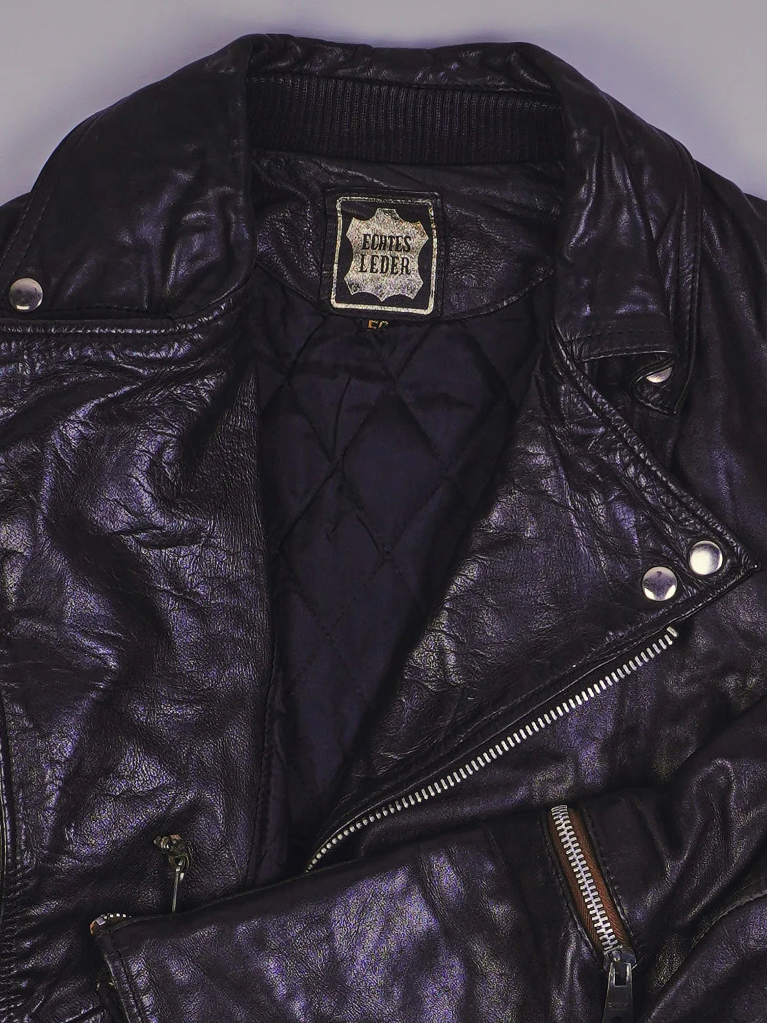 Vintage Rocker Lederjacke (S)