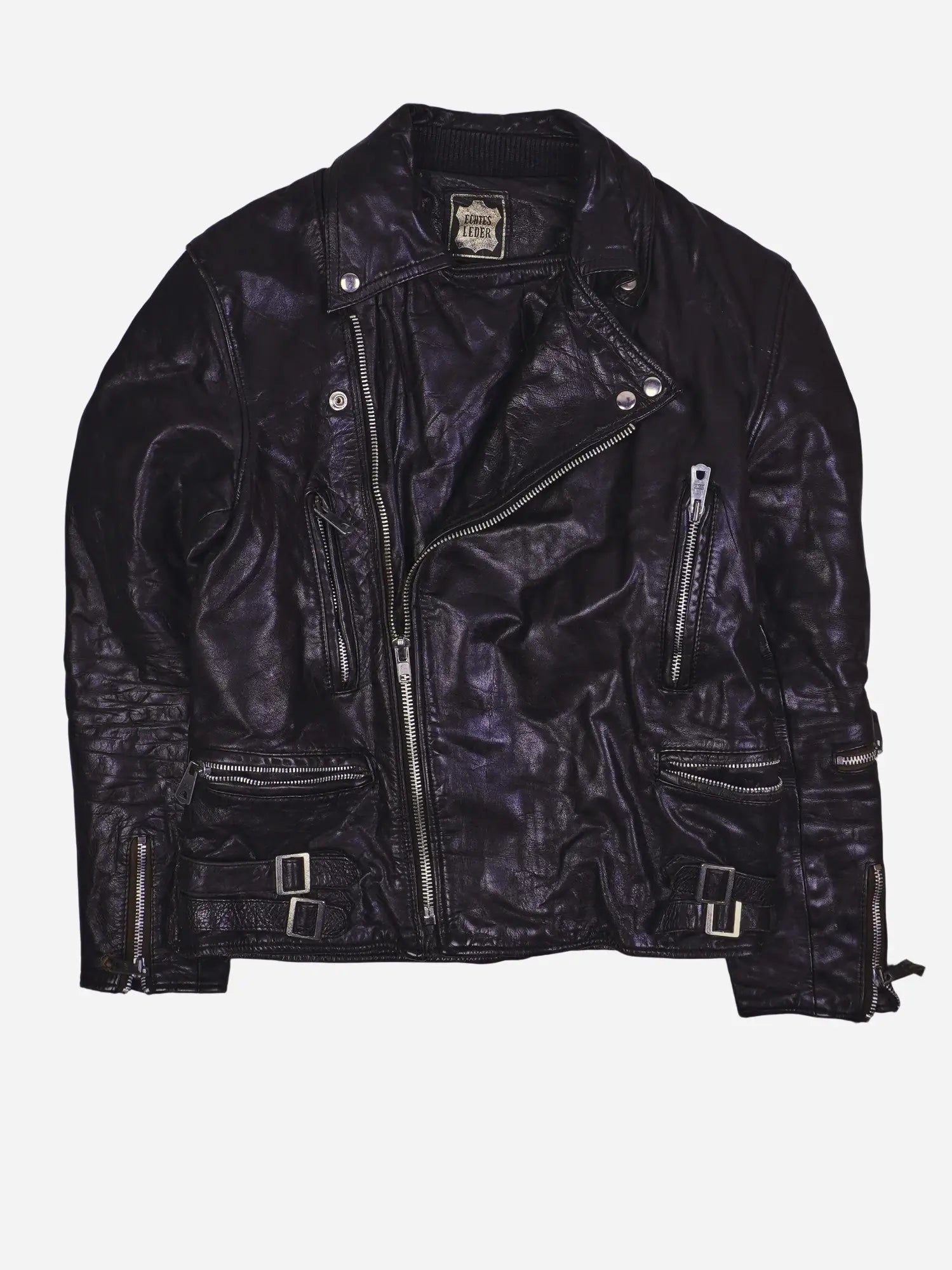 Vintage Rocker Lederjacke (S)