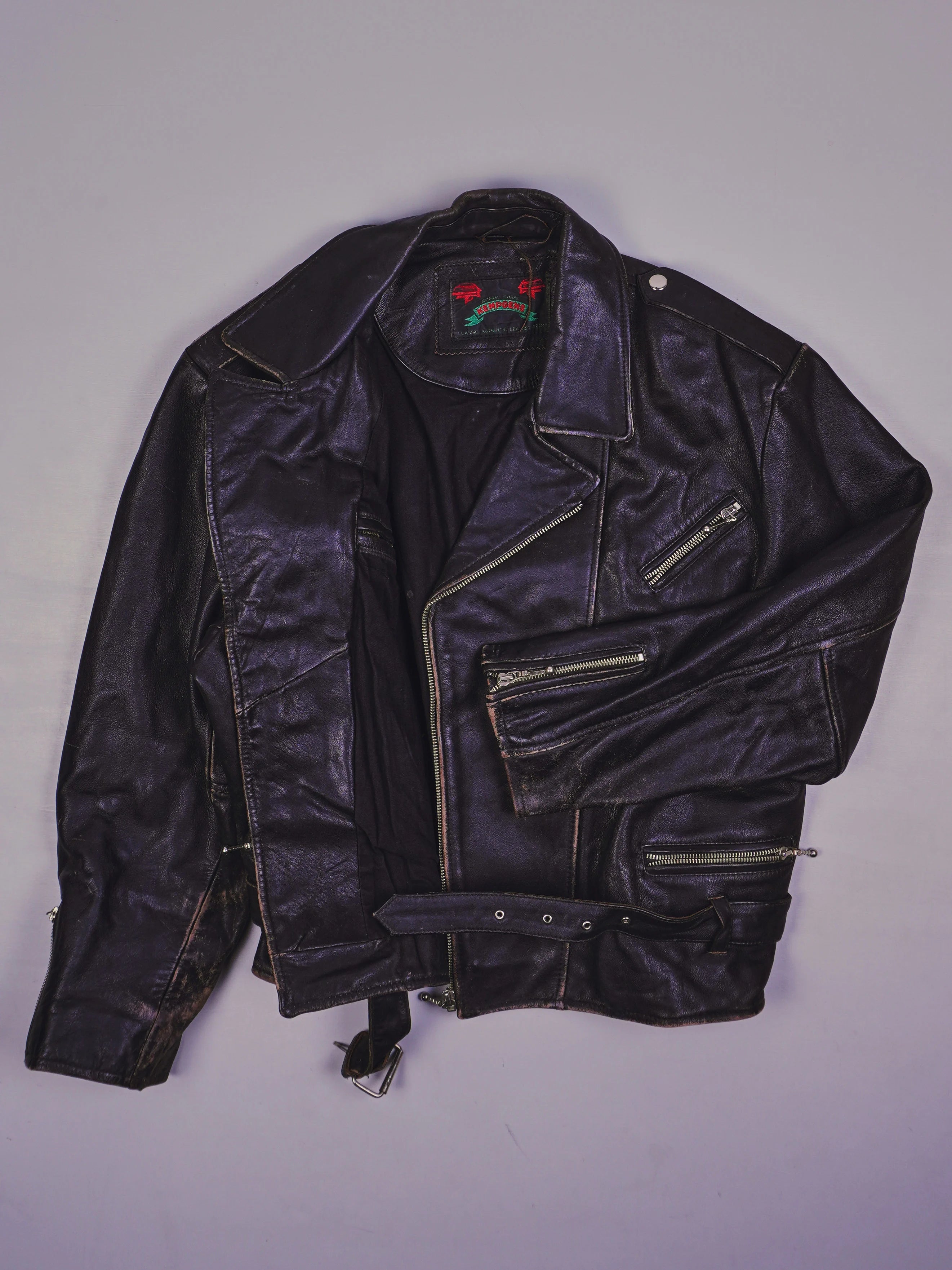 Vintage Rocker Lederjacke (S)