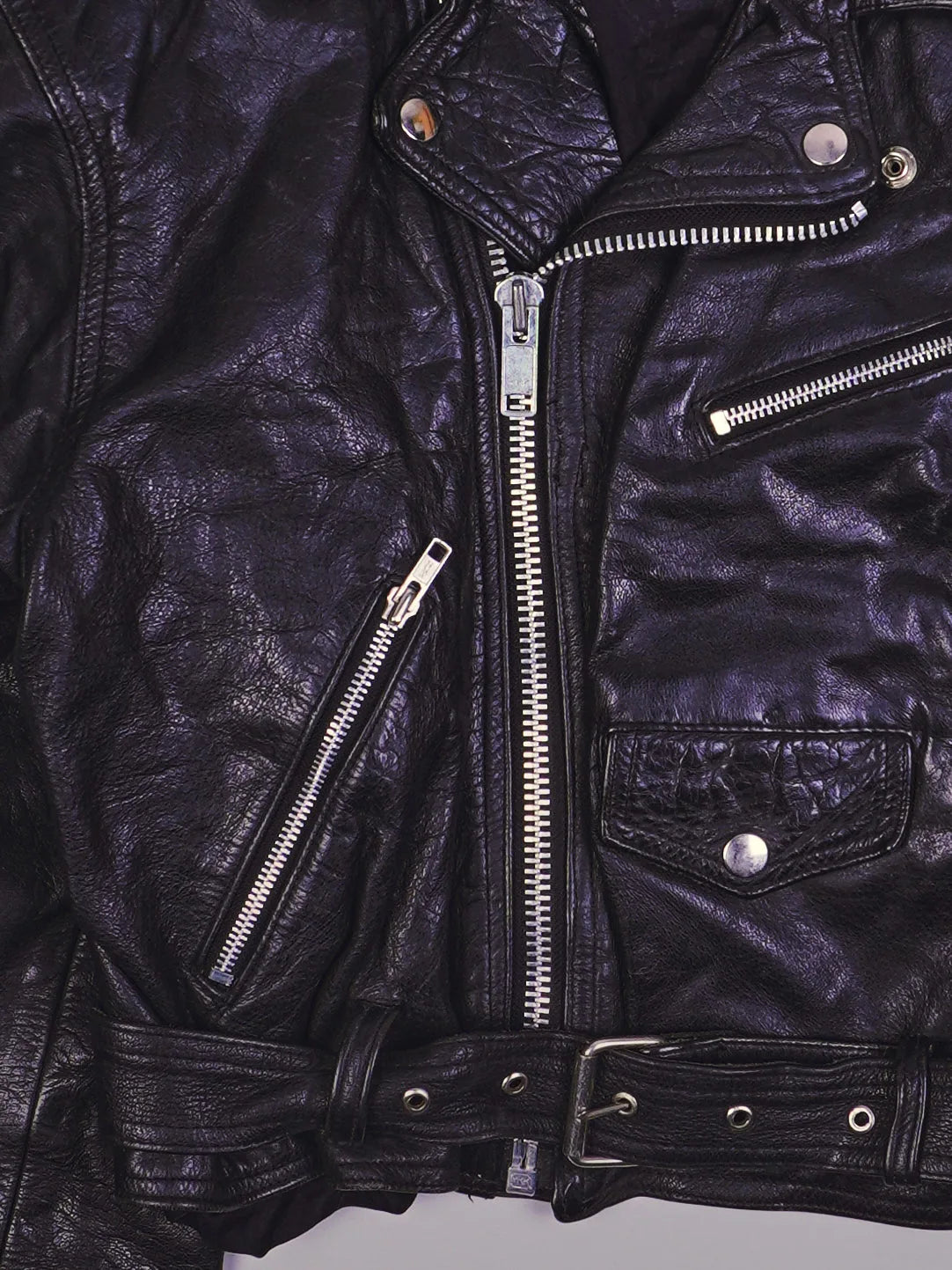 Vintage Rocker Lederjacke (S)