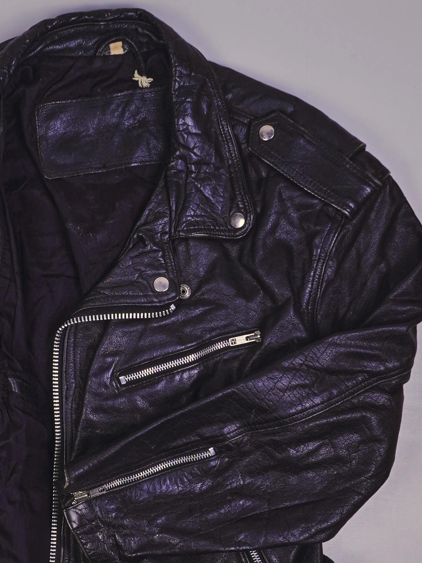 Vintage Rocker Lederjacke (S)