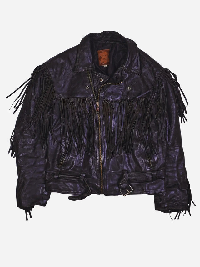 Vintage Indie Lederjacke (M)