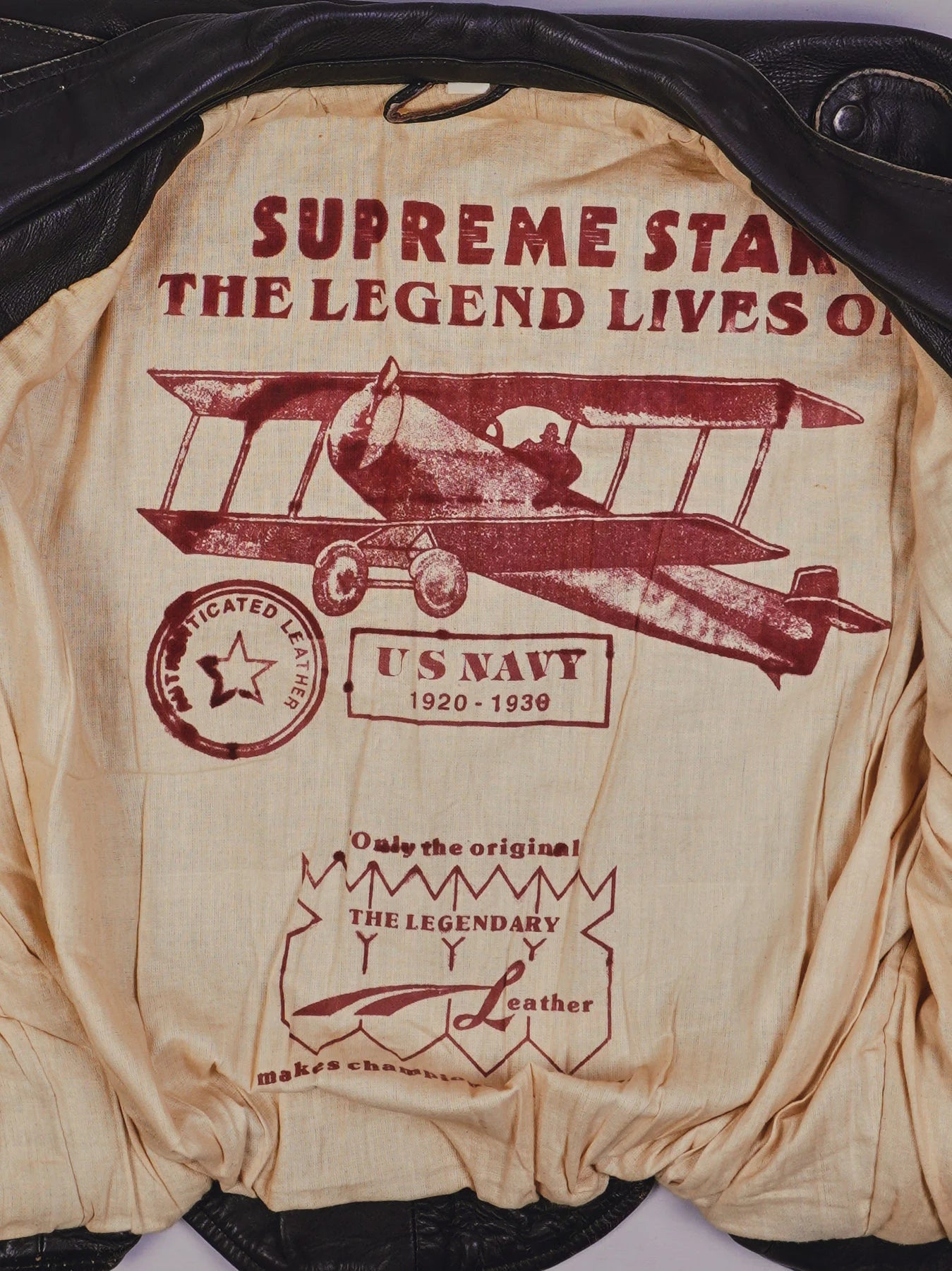 Vinage Piloten Lederjacke (M)