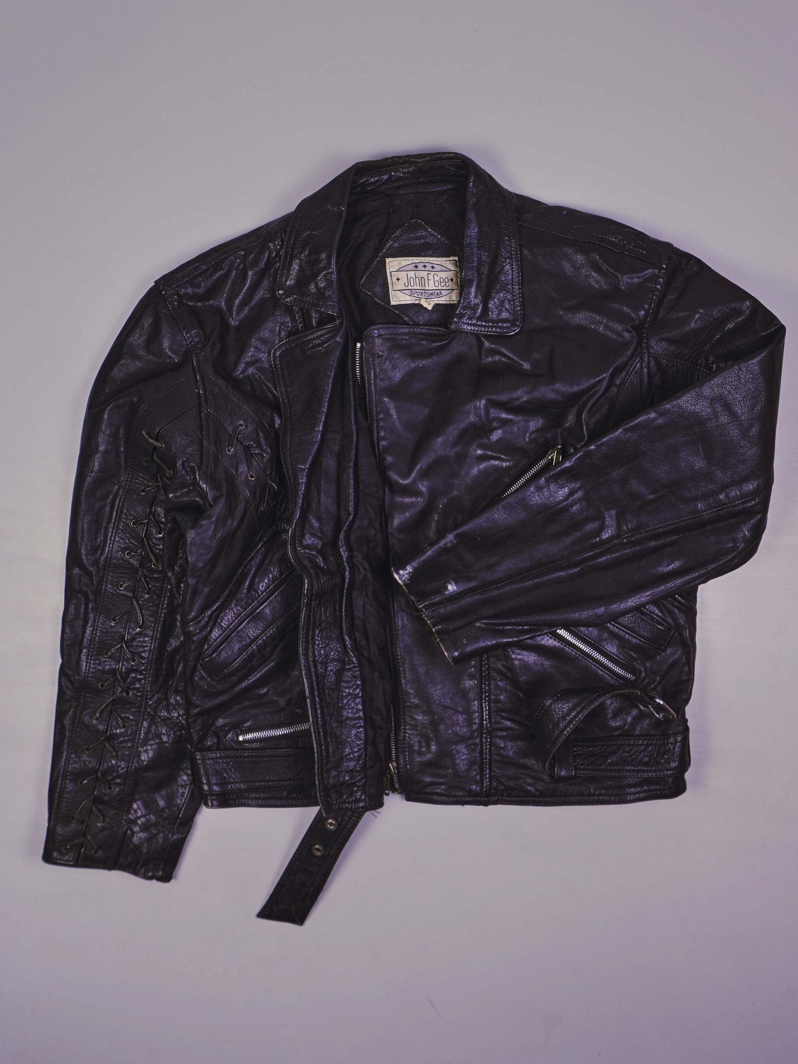 Vintage Rocker Lederjacke (M)