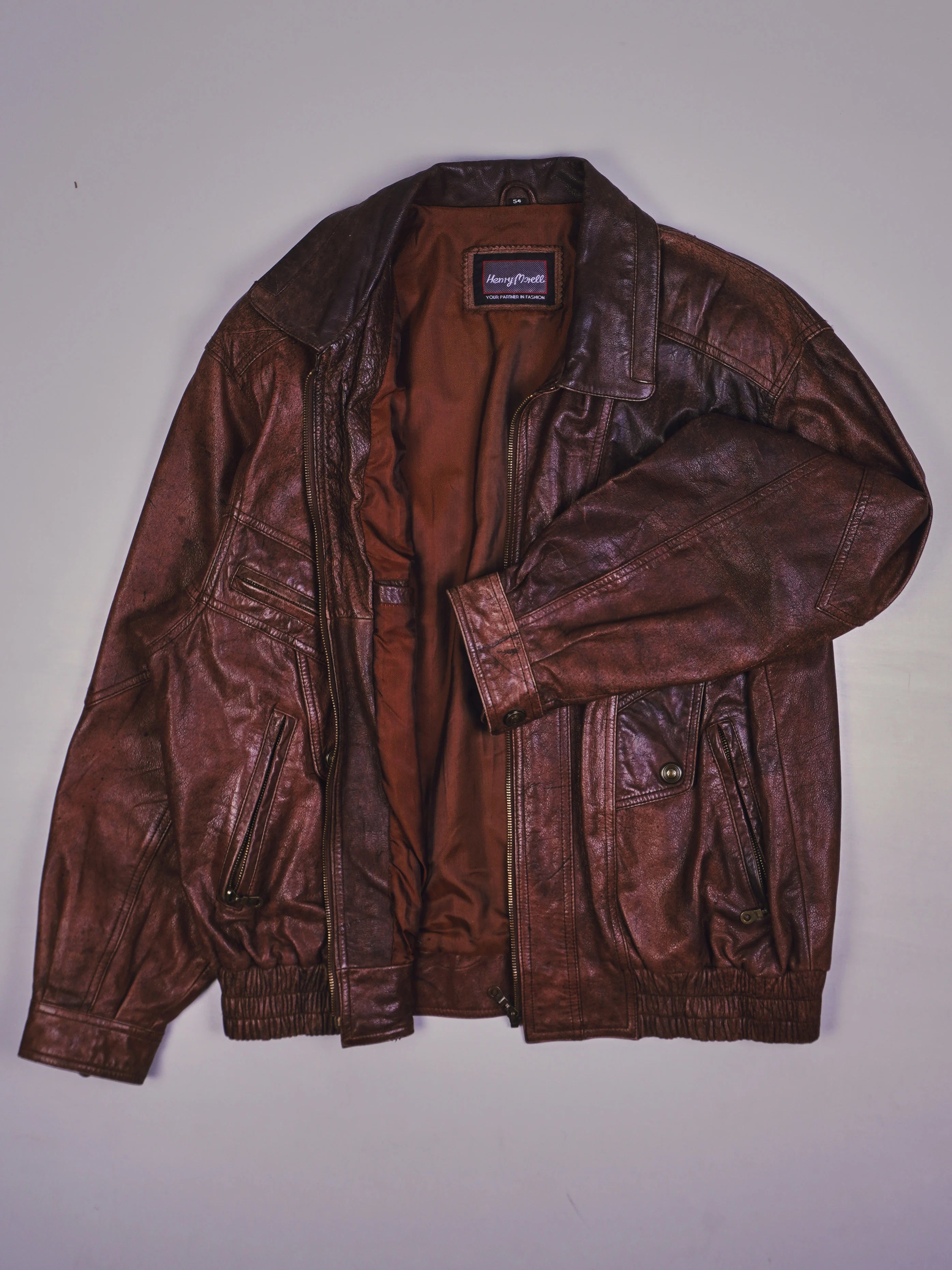 Vintage Lederjacke (L)