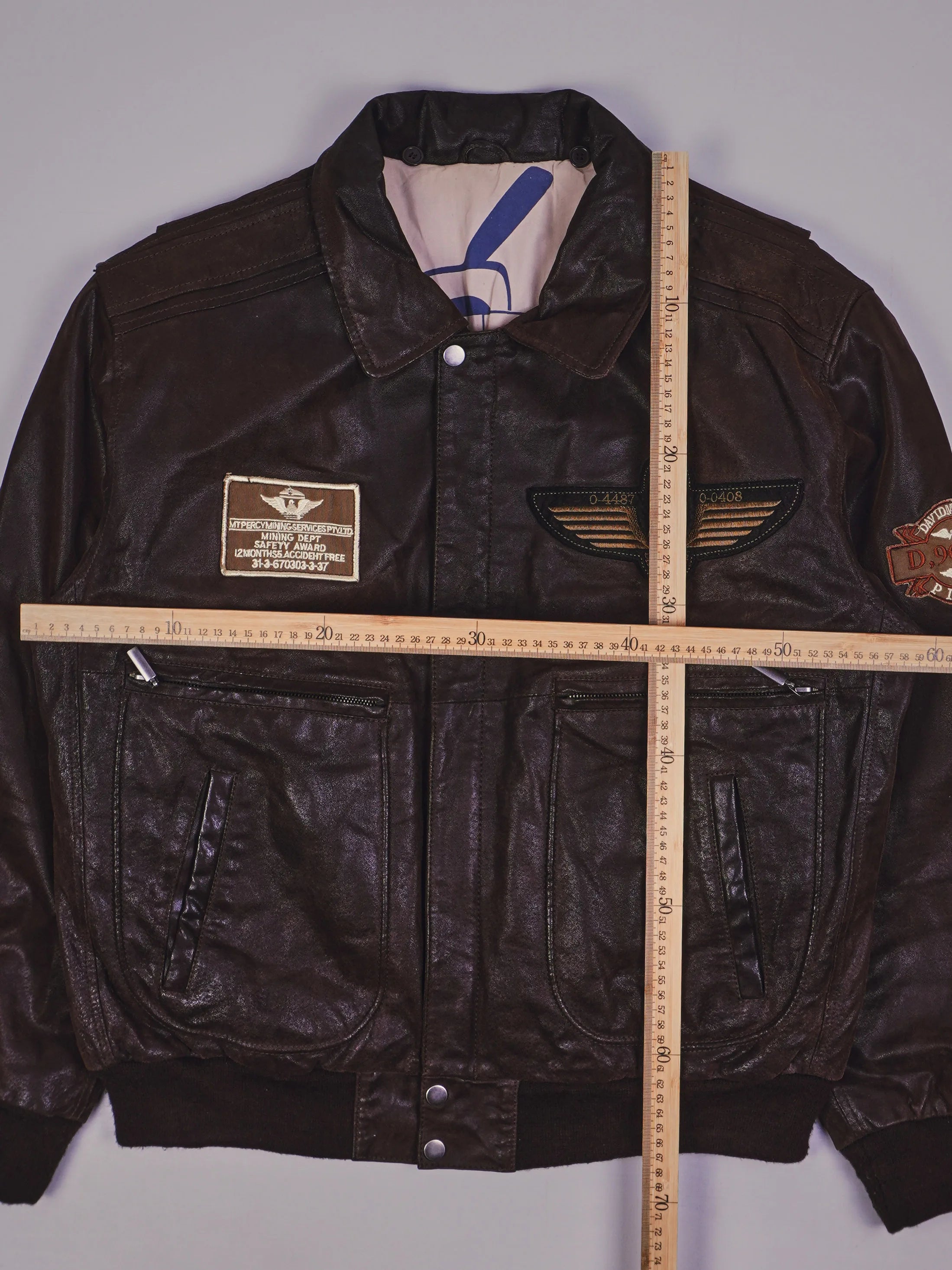 Vintage David Moore Piloten Jacke (XL)