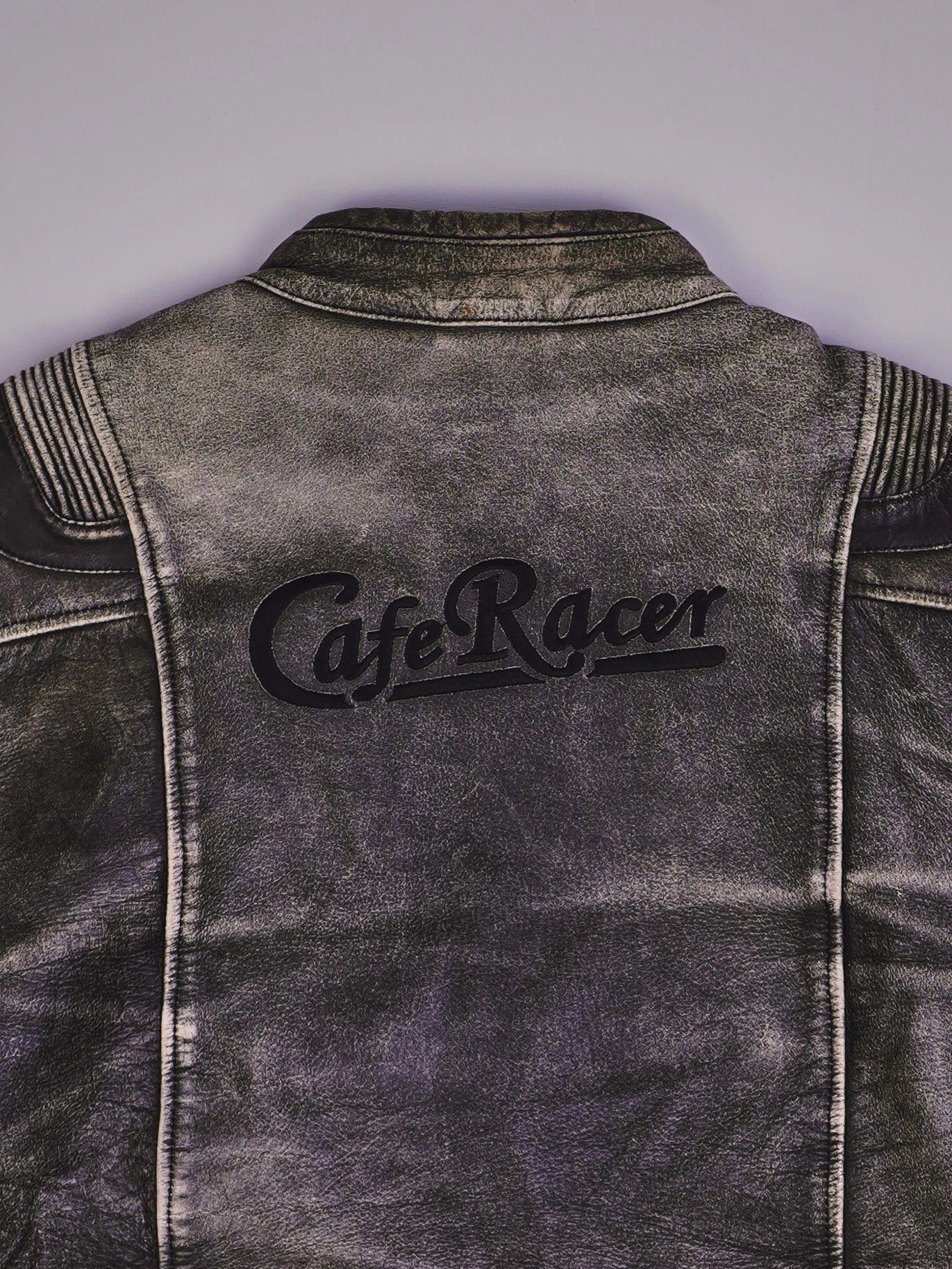 Vintage Cafe Racer Racing Lederjacke (L)