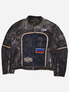 Vintage Mustang Racing Lederjacke (L)