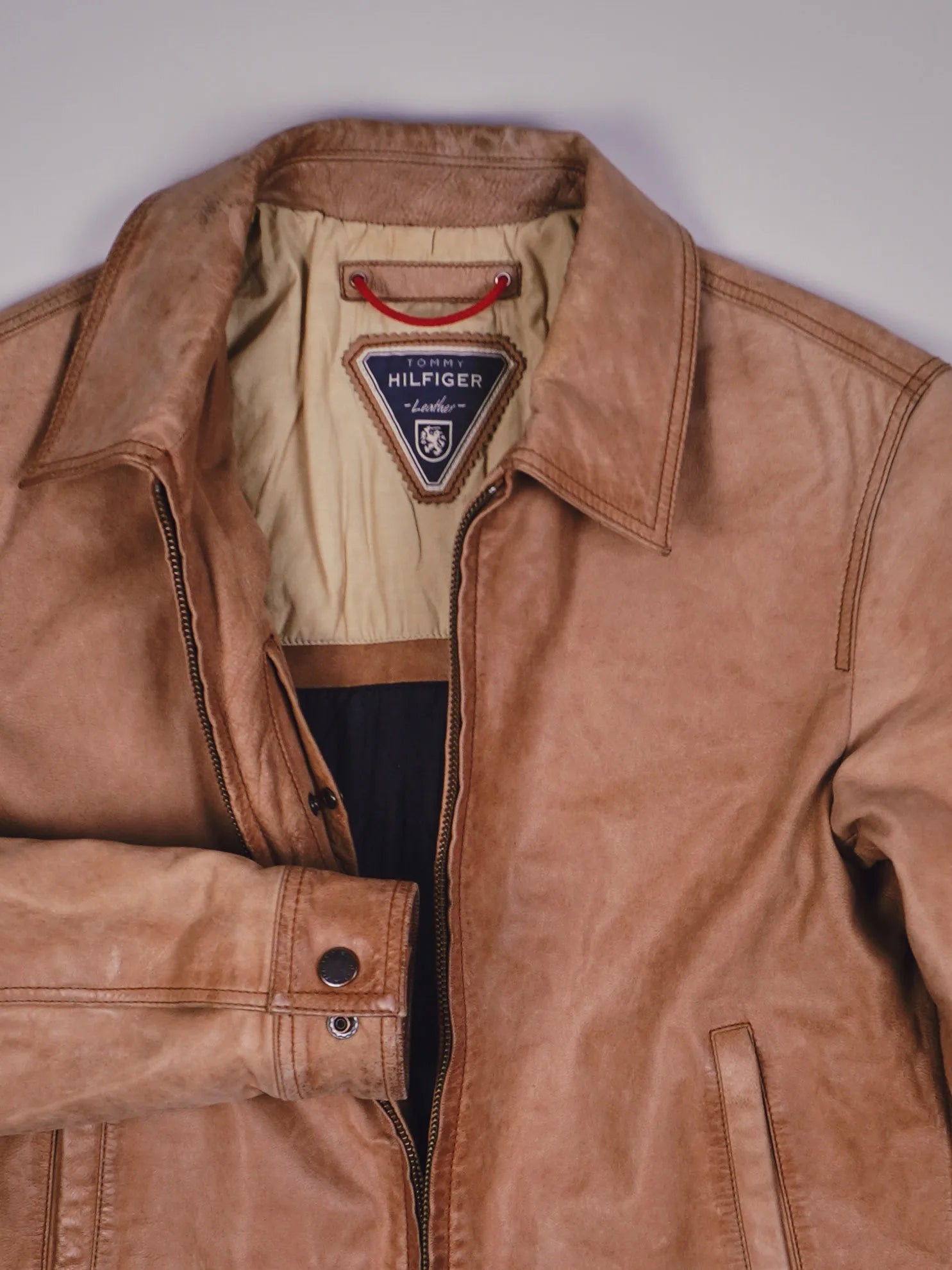 Vintage Tommy Hilfiger Lederjacke (XS)