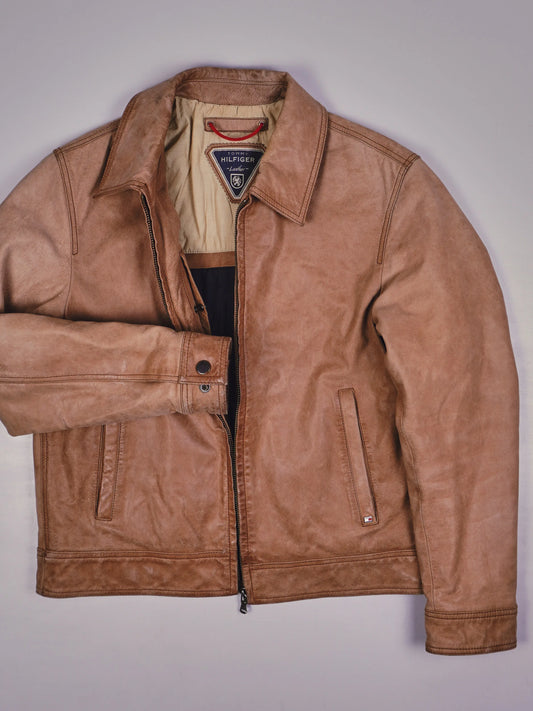 Vintage Tommy Hilfiger Lederjacke (XS)