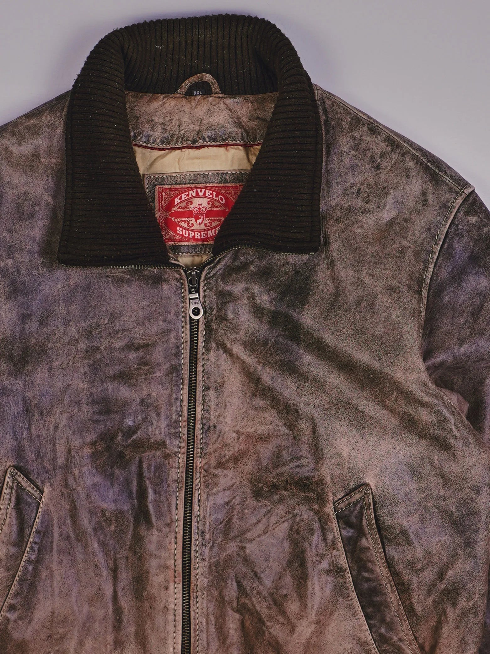 Vintage Kenvelo Supreme Lederjacke (L)