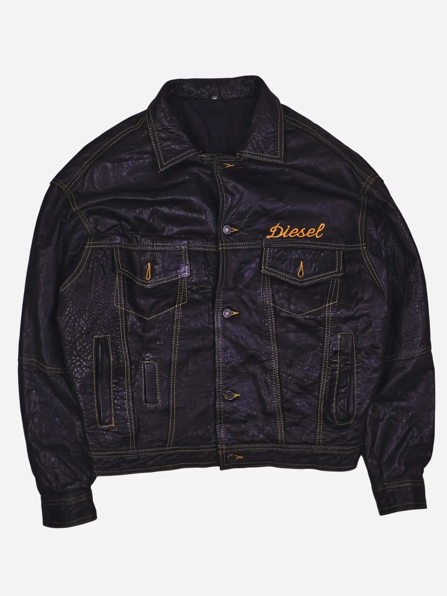 Vintage Diesel Lederjacke (M)